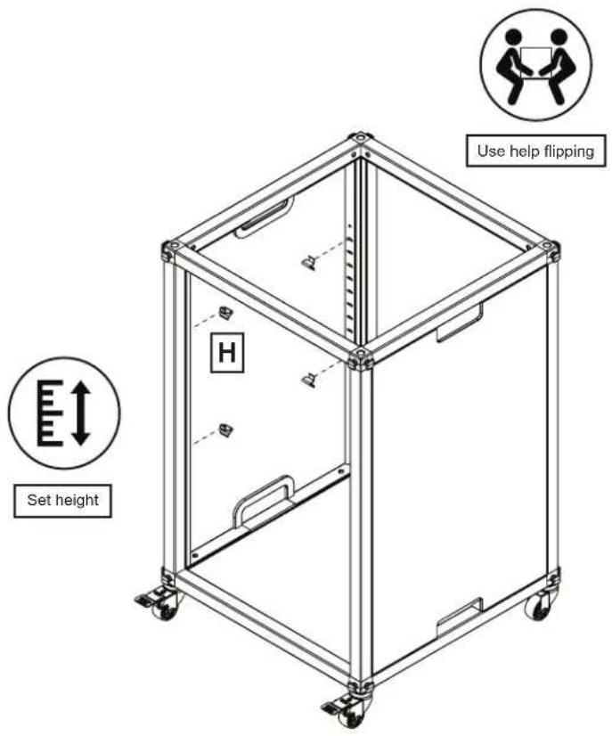 Use help flipping Set height H