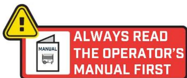 ALWAYS READ THE OPERATOR'S MANUAL FIRST