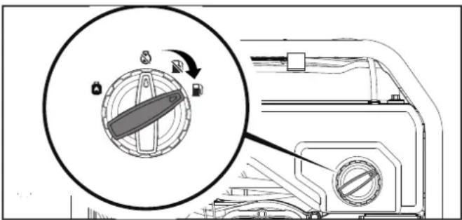 Diagram showing a mechanical component with a magnified circular view highlighting a specific part, likely indicating assembly or inspection.