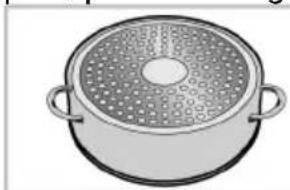 Illustration of a cooking pot with lid and side handles (no text or symbols)