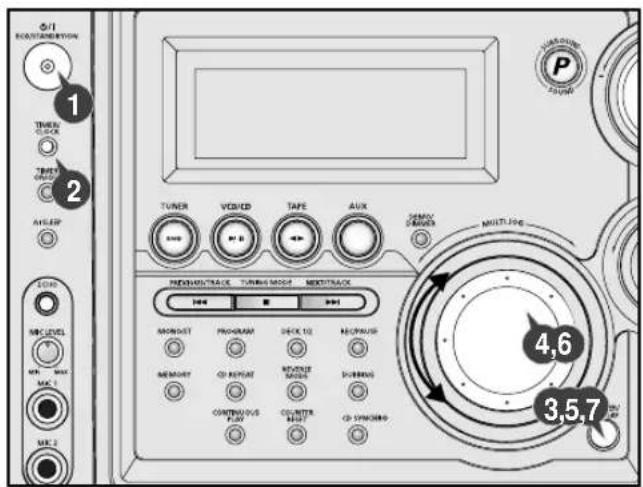 0/1 ECONTRIANCE 1 THERO 2 THREE 3 ORANGE 4 ANSIAP 5 SODI 6 MRC/LEVEL 7 MIN. MAX. 8 MAC 1 9 MAC 2 TUNER VEB/CD TAPE AUX MAX DINJAM/TRACK TUNING MODEI MULTITRADE HND MOM/CAST PROGRAN SECK TEL REC/PAUSG MEM/CAST C1 REPEAT MOUNTIC MAUSE DURBING CONTINUOUS FLUCC FILTER SMOFT C1 VINCUMBO 4,6 3,5,7