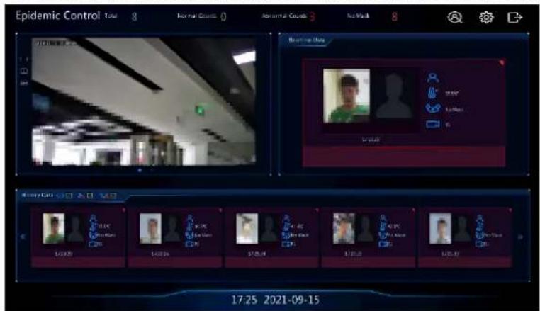Epidemic Control Total 8 Normal Counts 0 Absentival Counts 3 No Mark 8 Real-time Data 17:25 2021-09-15
