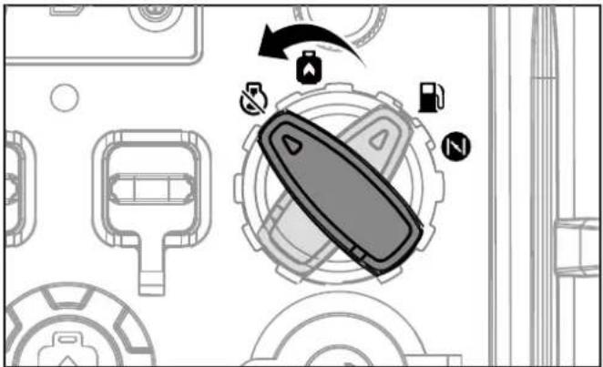 Diagram showing a device with labeled components and directional arrows, likely illustrating a system or process flow.