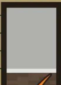 Blank document page with a small orange pen at the bottom (no text or symbols visible)