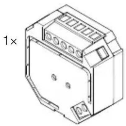 Technical line drawing of a mechanical housing or enclosure with mounting holes and a 1× scaling indicator (no text or symbols on the diagram itself)