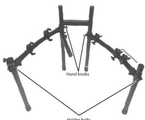 Hand knobs Holder bolts