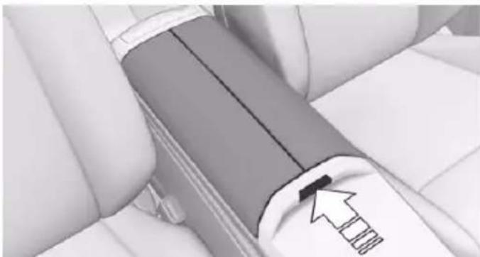 Close-up of a car seatbelt buckle being adjusted, showing black band and white keyway (no text or symbols)