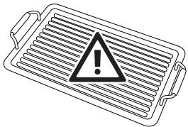 SMEG PGF95SA - Begrensninger for bruk av grillpanner - 1
