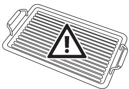 SMEG PGF95SA - Begränsningar vid användning av grillpannor - 1