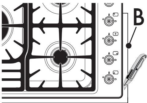 SMEG PGF95SA - تثبيت الجزء العلوي للطاولة - 7