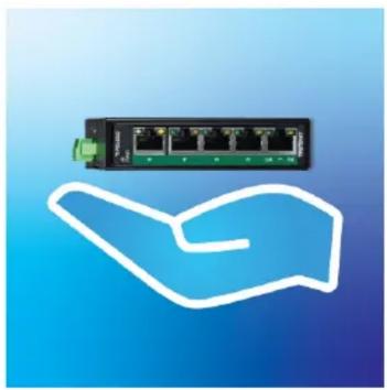 TRENDNET TI-PELC50 - Mini switch industriel rail DIN Fast Ethernet PoE+ à 5 ports - 3