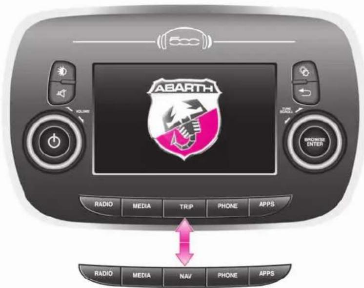 ABARTH RADIO MEDIA TRIP PHONE APPS RADIO MEDIA NAV PHONE APPS
