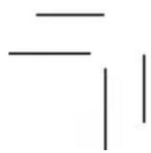 Pure geometric lines without any text, numbers, or symbols