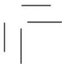 Pure geometric lines without any text, numbers, or symbols