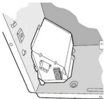 Technical line drawing of a mechanical component or housing with no visible text, numbers, or symbols.