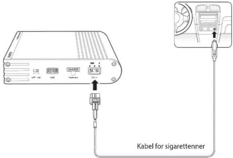 BlackVue Power Magic Ultra Battery B-130X - For en plugg-inn installasjon ved hjelp av en kabel for sigarettenner: - 1
