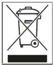 Exhibition symbol of a trash bin crossed out by a diagonal line, no text or numbers present