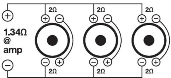1.34Ω @ amp + - 2Ω - 2Ω - 2Ω - 2Ω - + - + - + - + - + - +