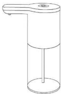 Line drawing of a vertical cylindrical device with a handle and base (no text or symbols)