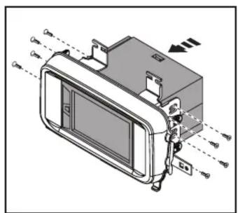 Technical diagram of a device with labeled ports and internal components, showing directional arrows and labels like 'Qo1', 'Qo2', 'Qo3'.