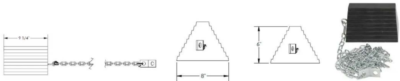 9 1/4" 8" 6"