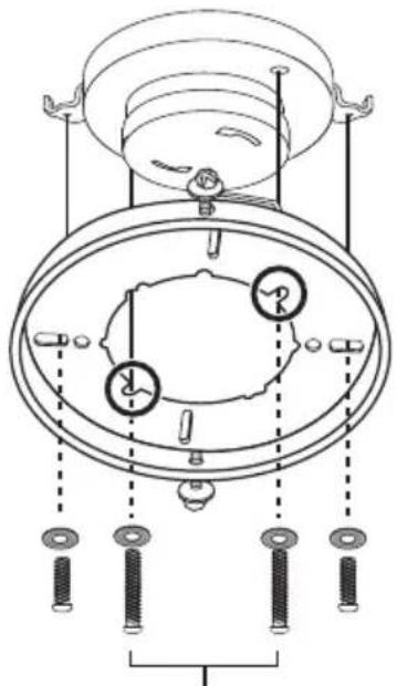 Technical line drawing of a mechanical component with mounting holes and internal components (no text or symbols)