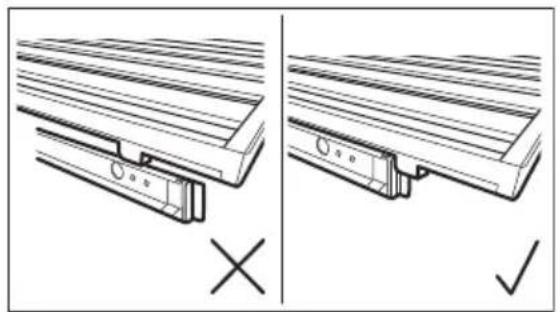 Technical diagram showing two views of a mechanical bracket assembly with no visible text or symbols.
