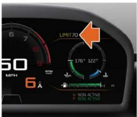 50 MPH 6 A Limit70 176° 122° RPM H NON-ACTIVE P NON-ACTIVE
