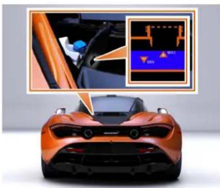 McLaren Elva - Maintenance de votre McLaren Appoint des liquides - 1