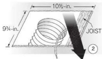 10½-in. 9¾-in. JOIST ②