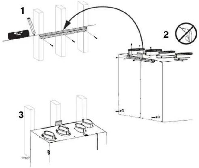 Technical diagram showing three-step assembly process: laser scanning, mechanical testing with no-smooth inset view