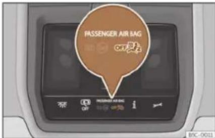 PASSENGER AIR BAG OFF PRESERVED AIR BAG BSC-0011