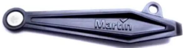 Black plastic mechanical component with 'Martin' branding on the side (no additional text or symbols)