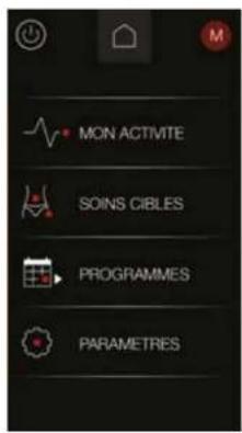 MON ACTIVITE SOINS CIBLES PROGRAMMES PARAMETRES