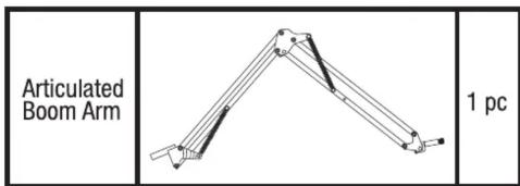 Flèche articulée, 1 pièce