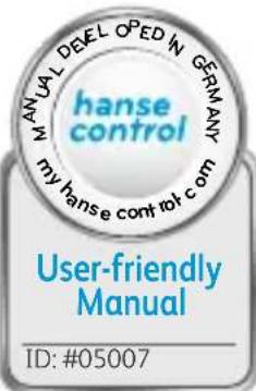 MANUAL DEVELOPED IN GERMAN hanse control my hanse control com User-friendly Manual ID: #05007