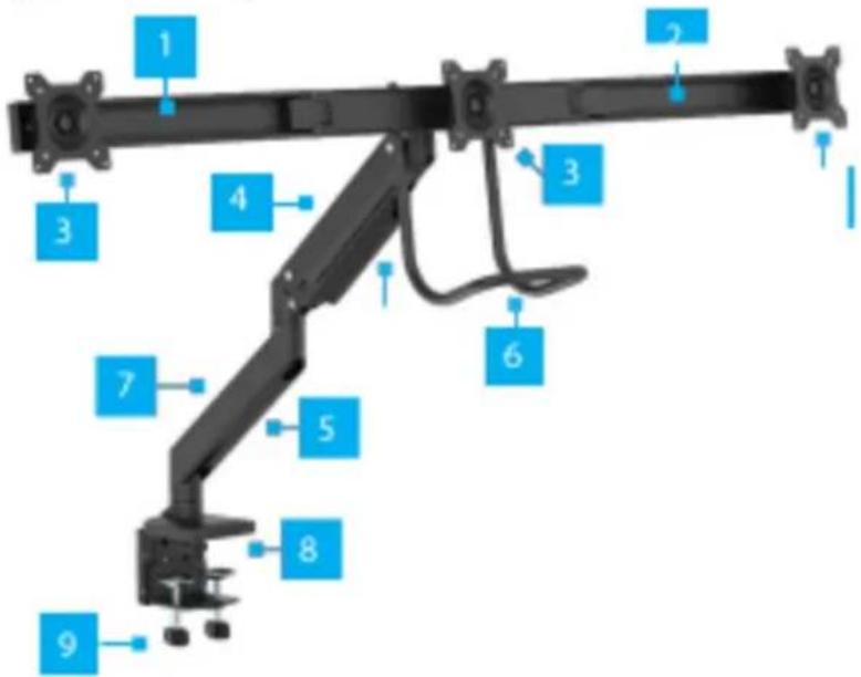 StarTech.com 3M1A3SG-MONITOR-ARM - Table des matières - 1
