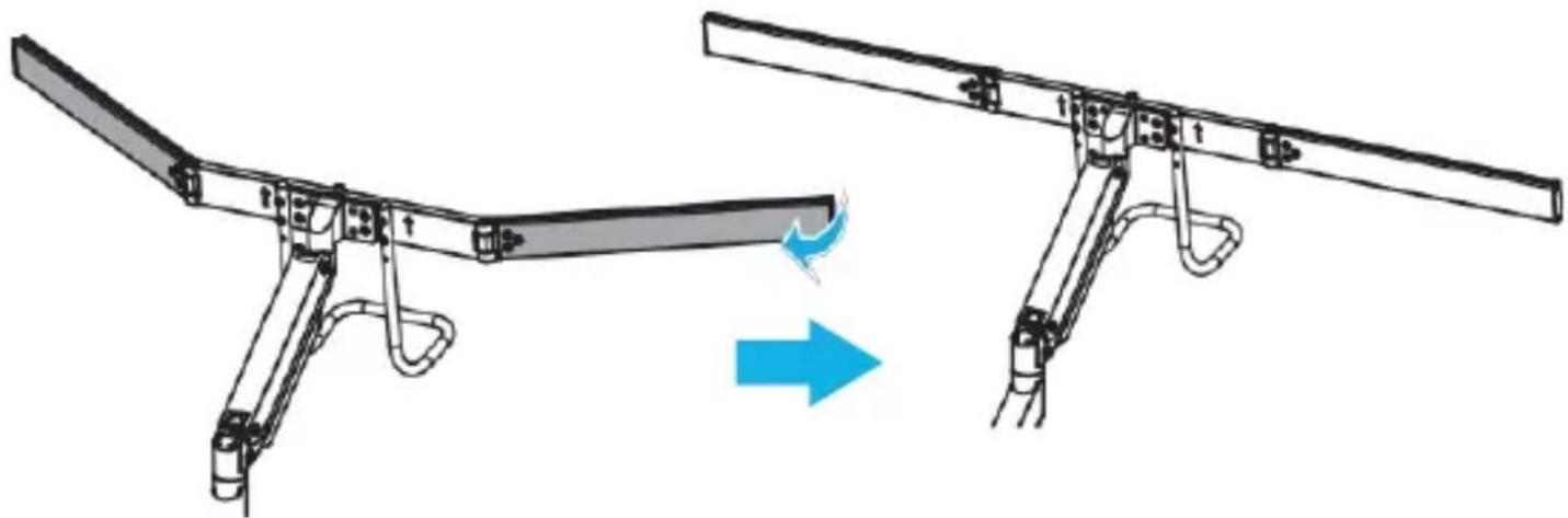 StarTech.com 3M1A3SG-MONITOR-ARM - Installer la barre transversale - 4
