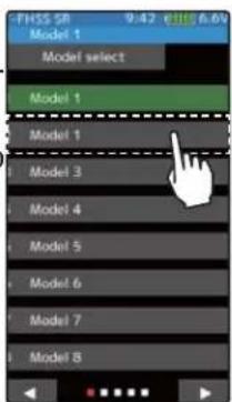FHSS SR 9:42 EHH 6.68 Model 1 Model select Model 1 Model 1 Model 3 Model 4 Model 5 Model 6 Model 7 Model 8