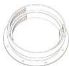 DUUX Universal Exhaust Hose Wall Mount - Doosinhoud - 1