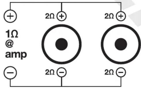 1Ω @ amp + - 2Ω + 2Ω + 2Ω - 2Ω - 2Ω