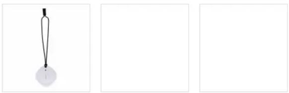 Simple line drawing of a hanging object with a small circular base, no text or symbols present