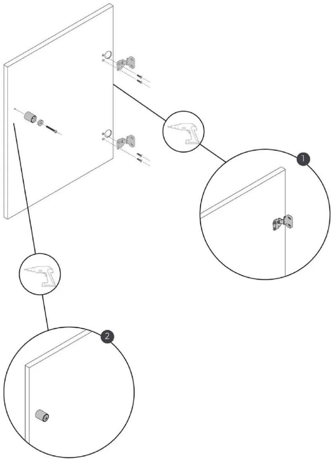 graph TD A["Top Panel"] --> B["Component 1: Roller轮子"] A --> C["Component 2: Gear"] B --> D["Bottom Panel"] C --> E["Bottom Panel"]