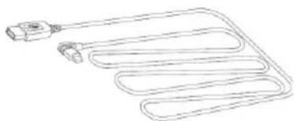 Line drawing of a coiled electrical plug with a terminal connector (no text or symbols)
