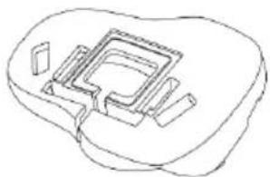 Line drawing of a mechanical component or housing with no visible text or symbols