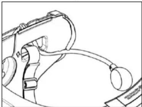 Line drawing of a robotic arm with attached sensors and a circular head (no text or symbols)