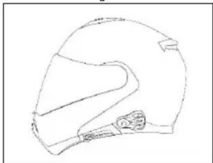 Line drawing of a helmet with front and side views (no text or symbols)