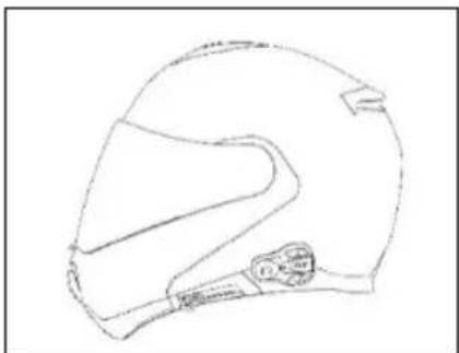 Line drawing of a helmet with front and side views (no text or symbols)