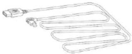 Line drawing of a coiled electrical plug with a terminal connector (no text or symbols)