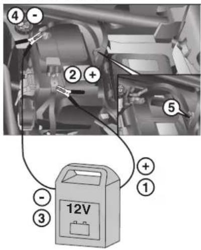 ④ - ② + ⑤ - ③ 12V + ①